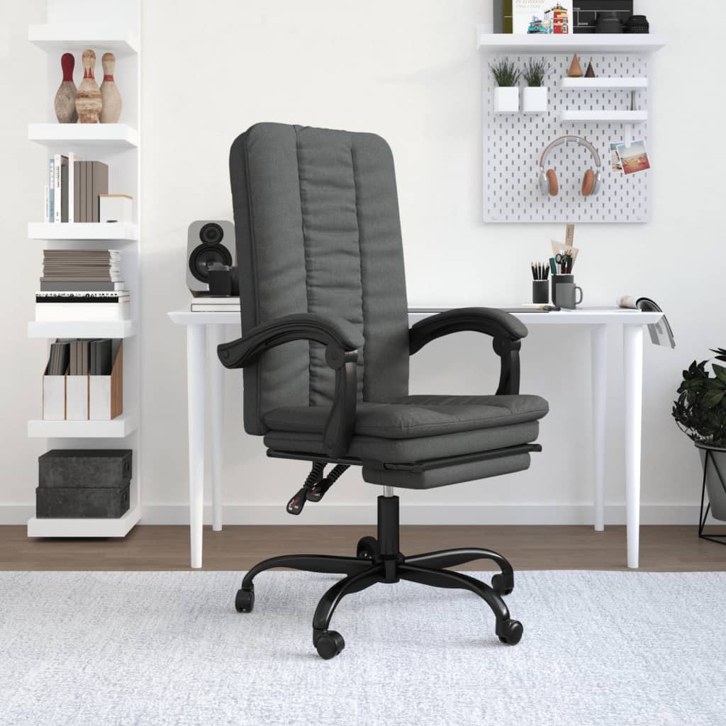 Fauteuil inclinable de bureau Gris foncé Tissu - XIOS
