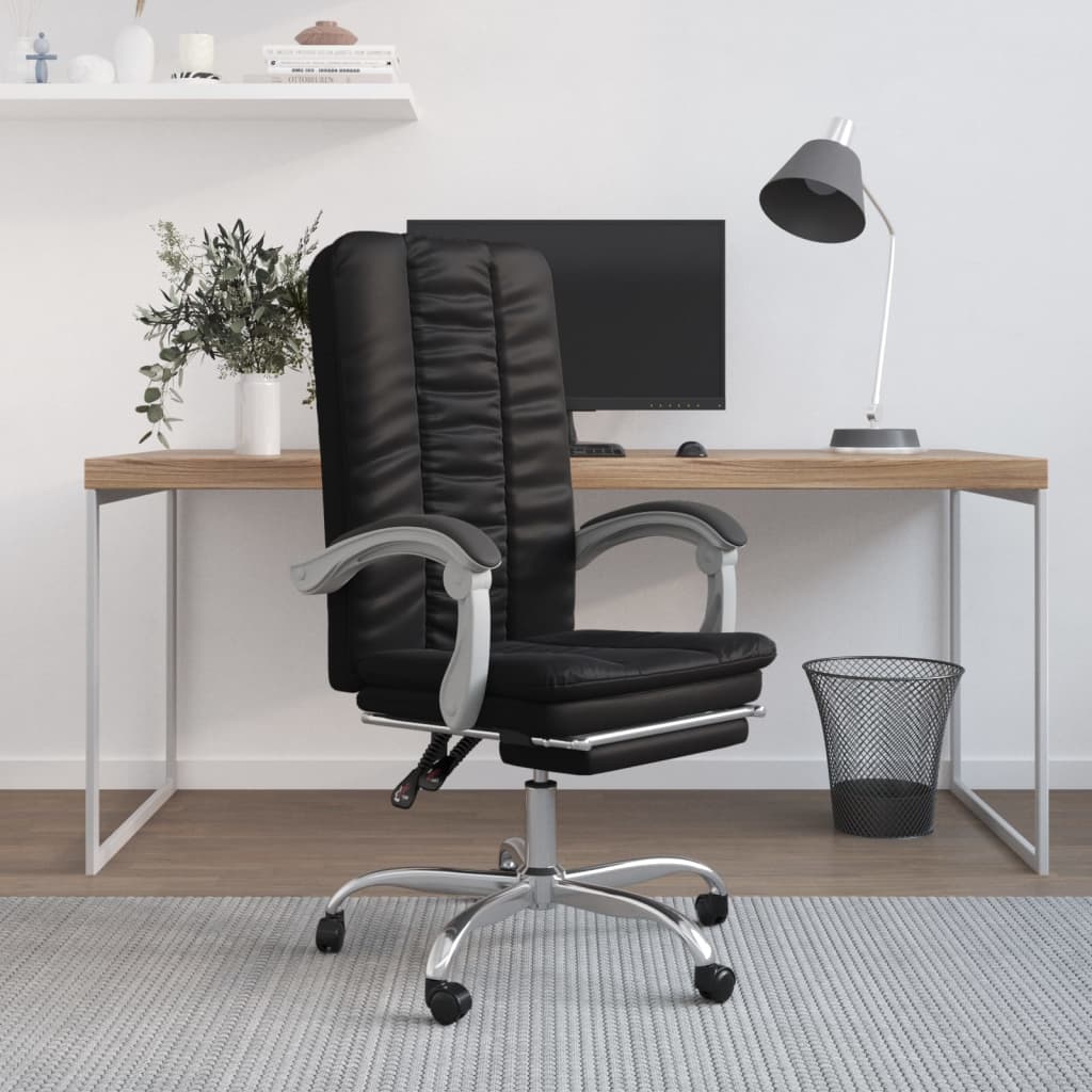 Fauteuil inclinable de bureau Noir Similicuir - XIOS