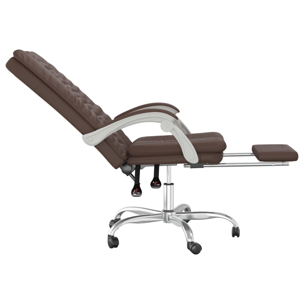 Fauteuil inclinable de bureau Marron Similicuir - XIOS