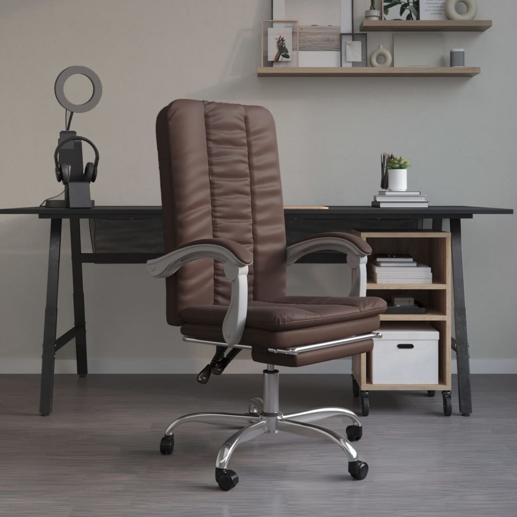 Fauteuil inclinable de bureau Marron Similicuir - XIOS
