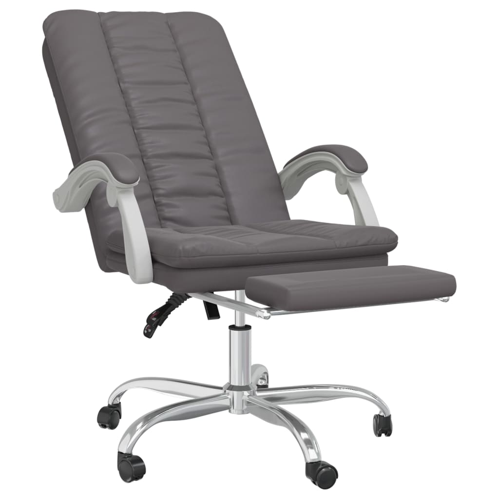 Fauteuil inclinable de bureau Gris Similicuir - XIOS