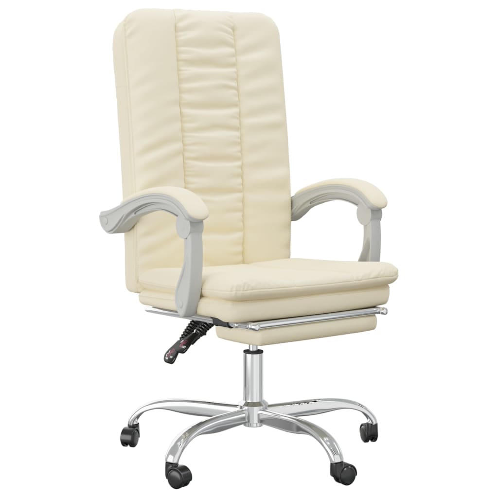 Fauteuil inclinable de bureau Crème Similicuir - XIOS