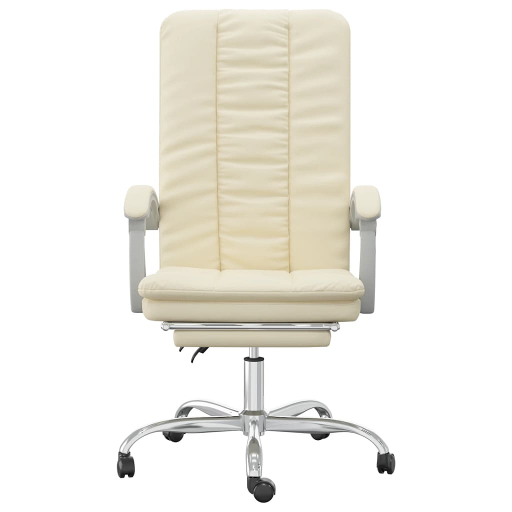 Fauteuil inclinable de bureau Crème Similicuir - XIOS