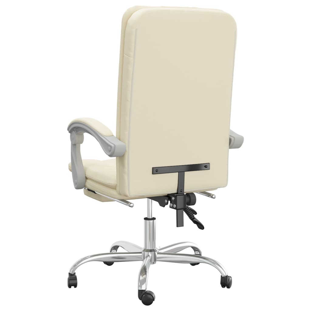 Fauteuil inclinable de bureau Crème Similicuir - XIOS