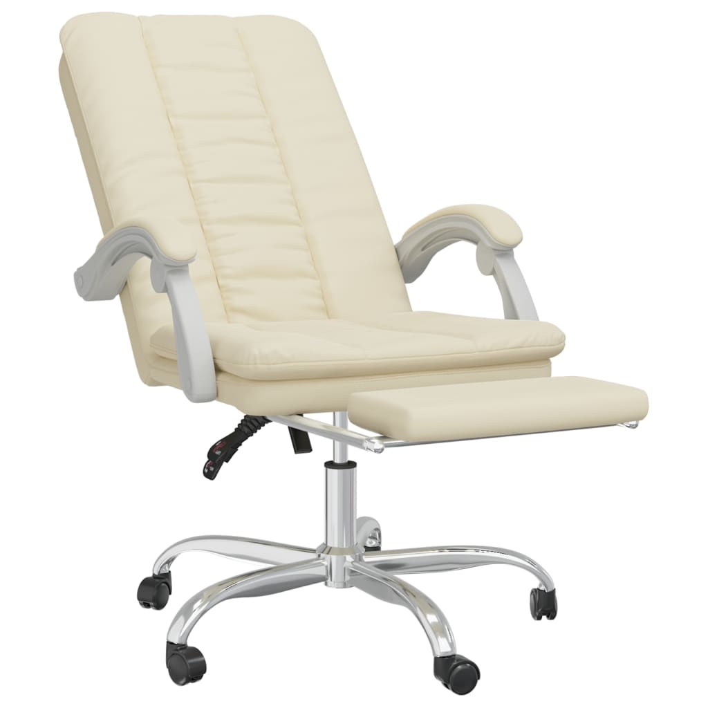 Fauteuil inclinable de bureau Crème Similicuir - XIOS