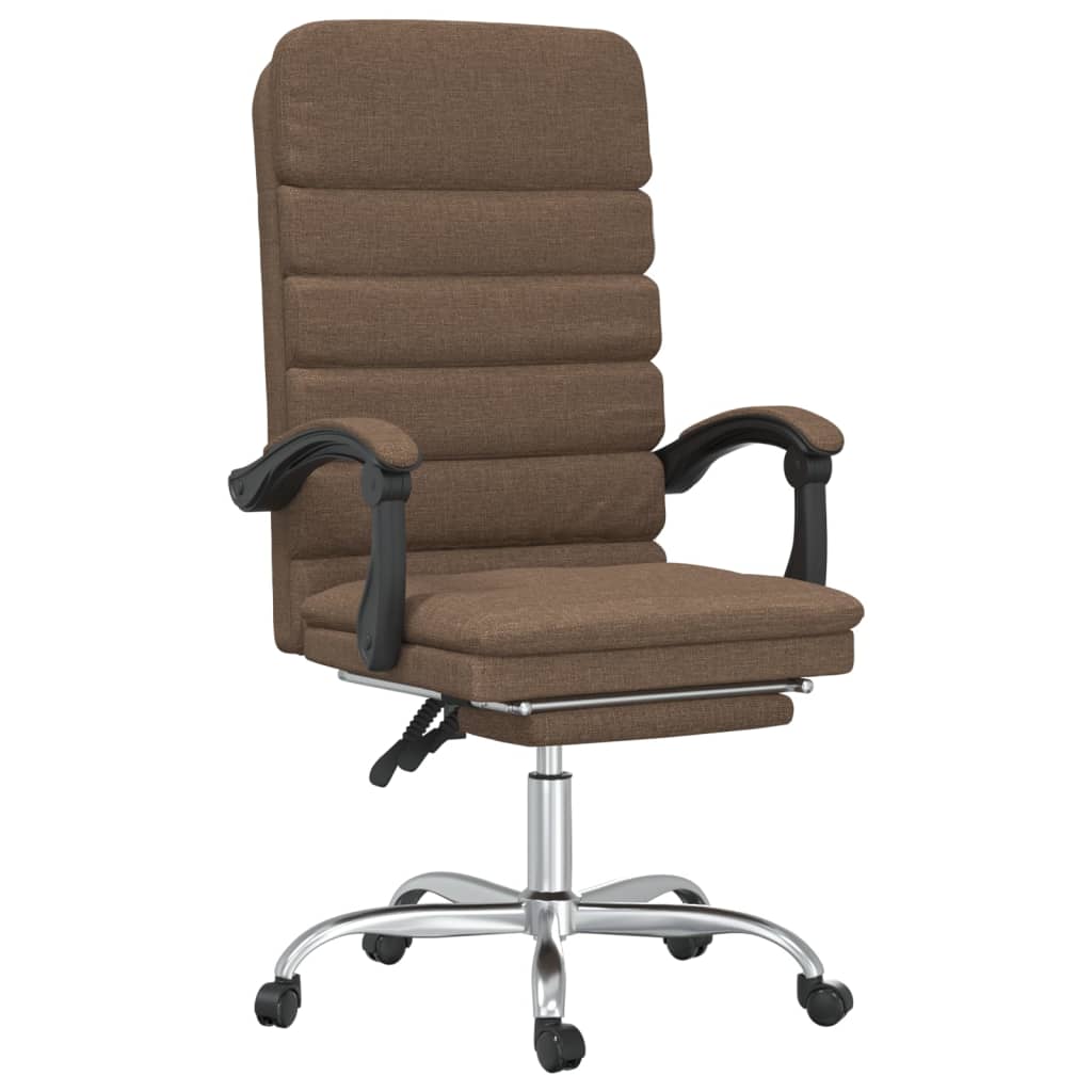Fauteuil de massage inclinable de bureau Marron Tissu - XIOS
