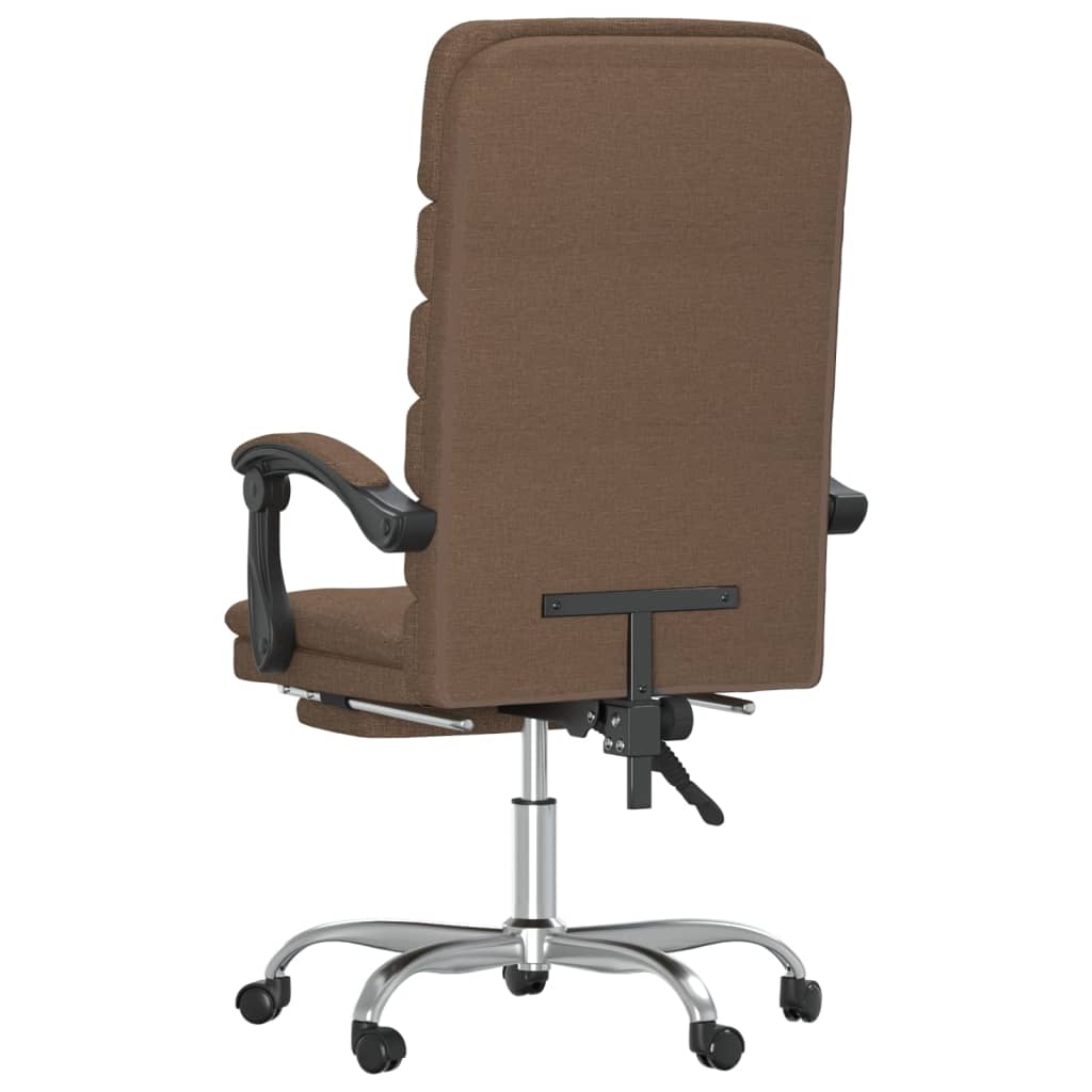 Fauteuil de massage inclinable de bureau Marron Tissu - XIOS