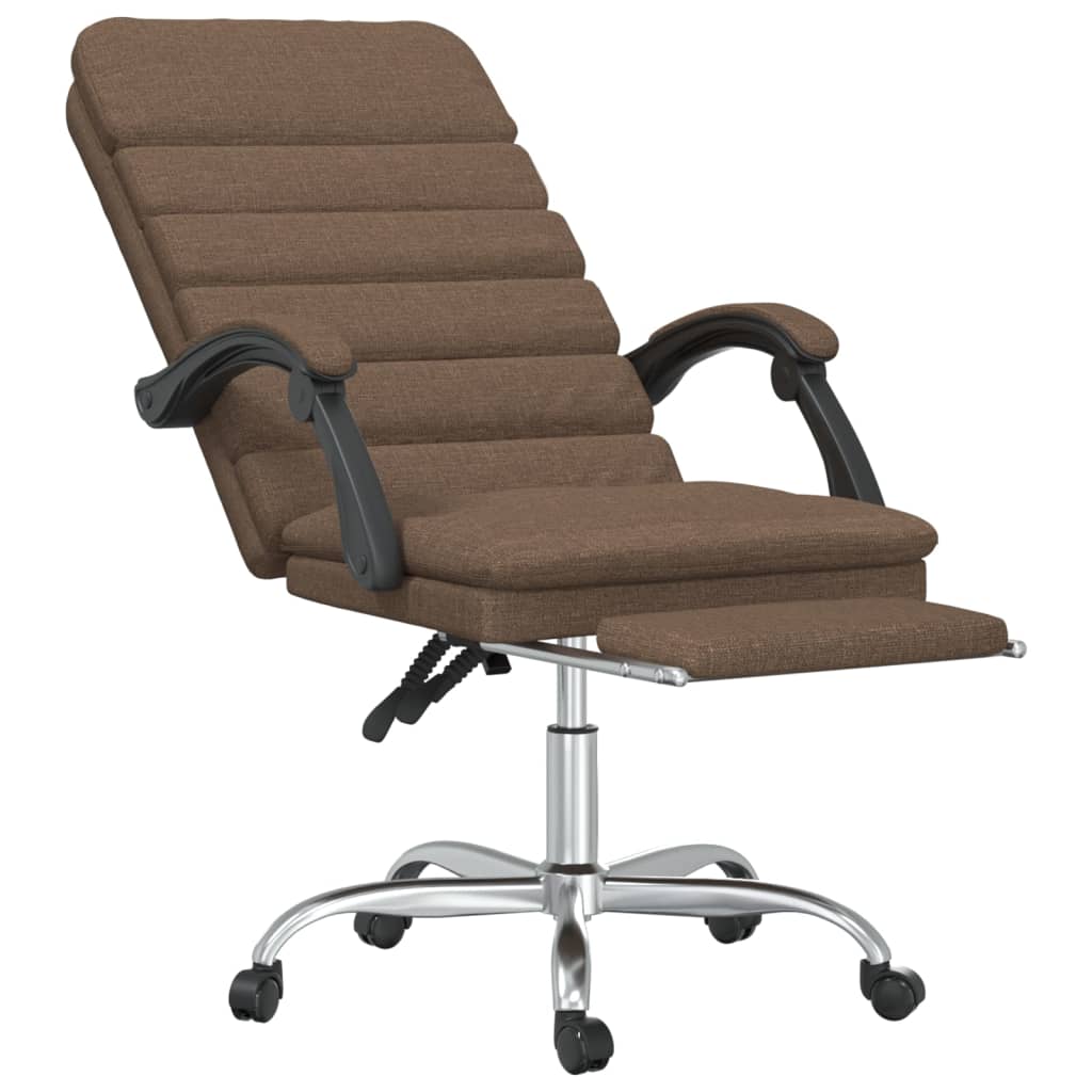 Fauteuil de massage inclinable de bureau Marron Tissu - XIOS