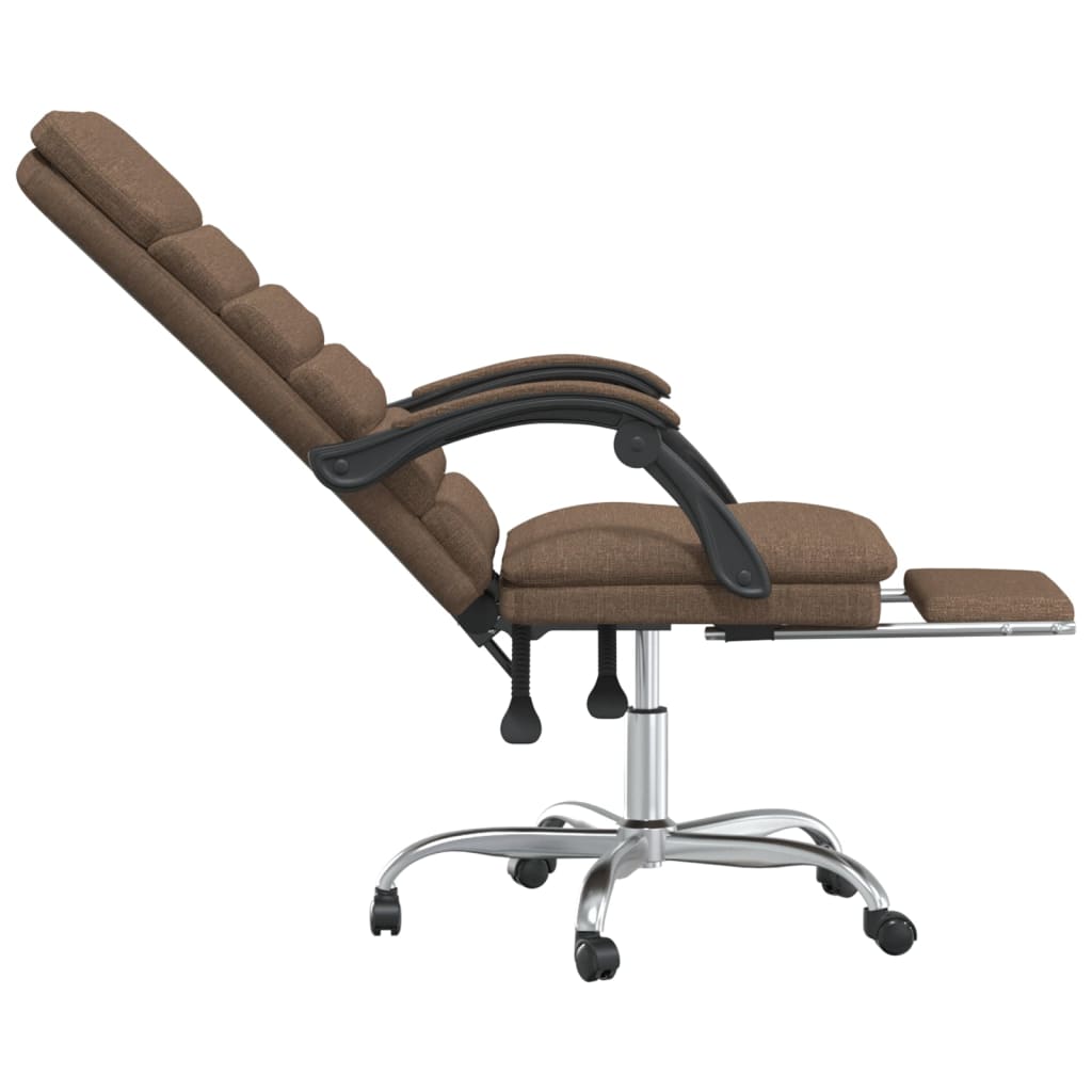 Fauteuil de massage inclinable de bureau Marron Tissu - XIOS