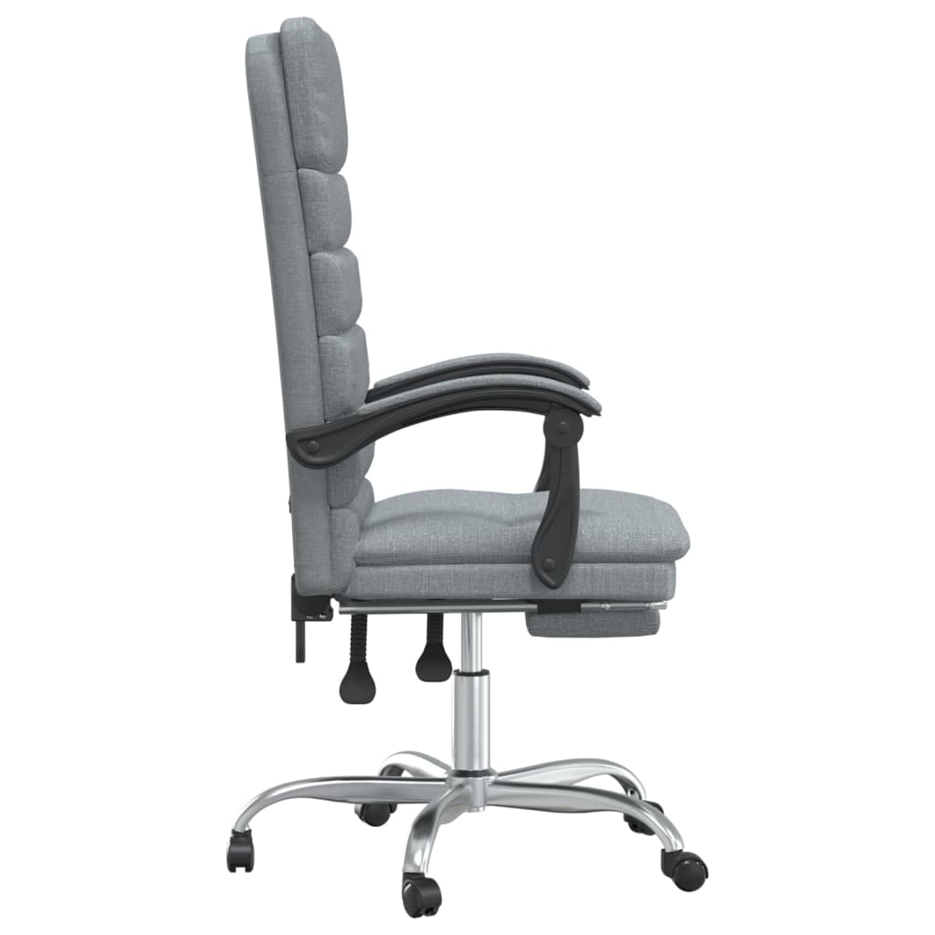 Fauteuil de massage inclinable de bureau Gris clair Tissu - XIOS