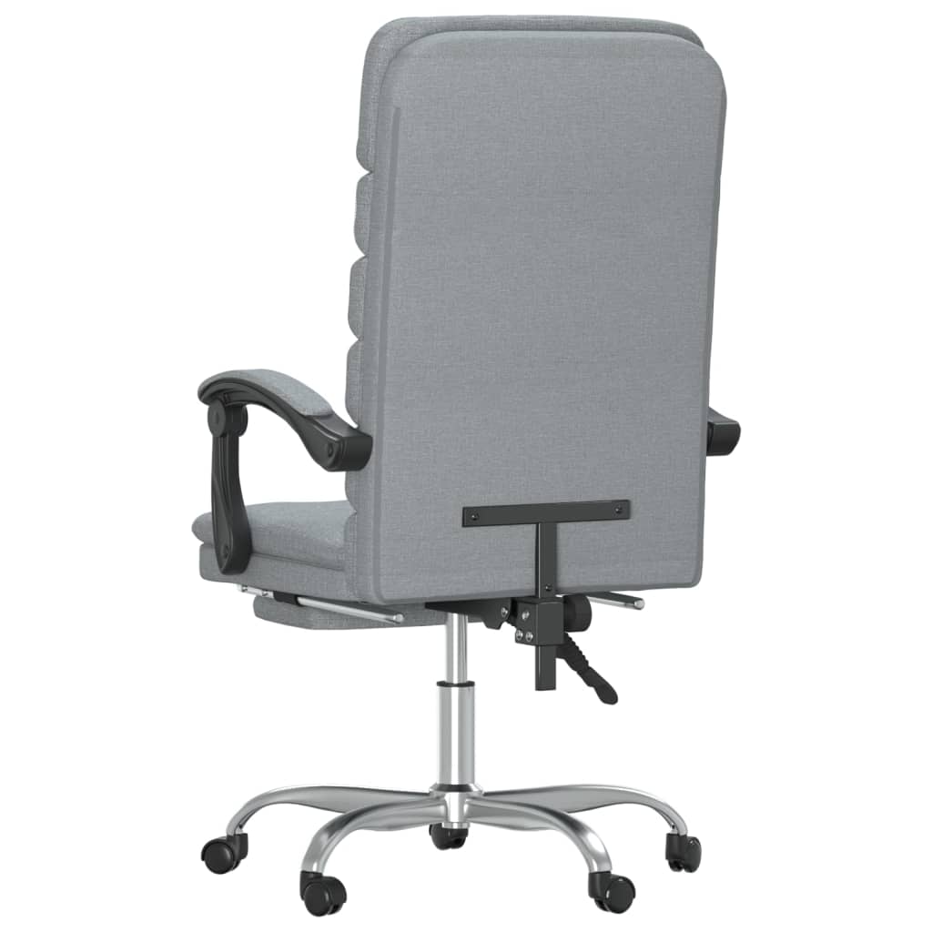Fauteuil de massage inclinable de bureau Gris clair Tissu - XIOS