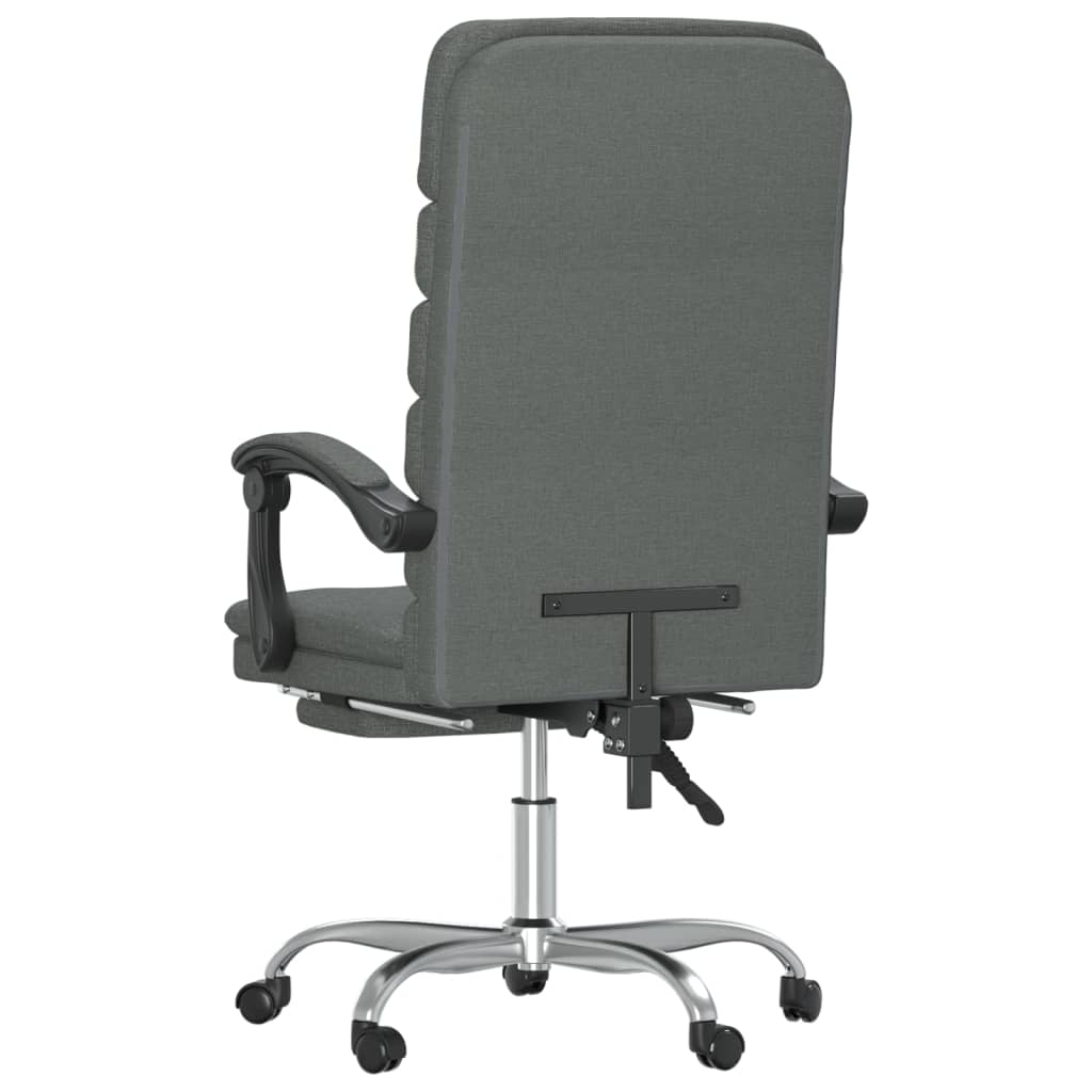 Fauteuil de massage inclinable de bureau Gris foncé Tissu - XIOS