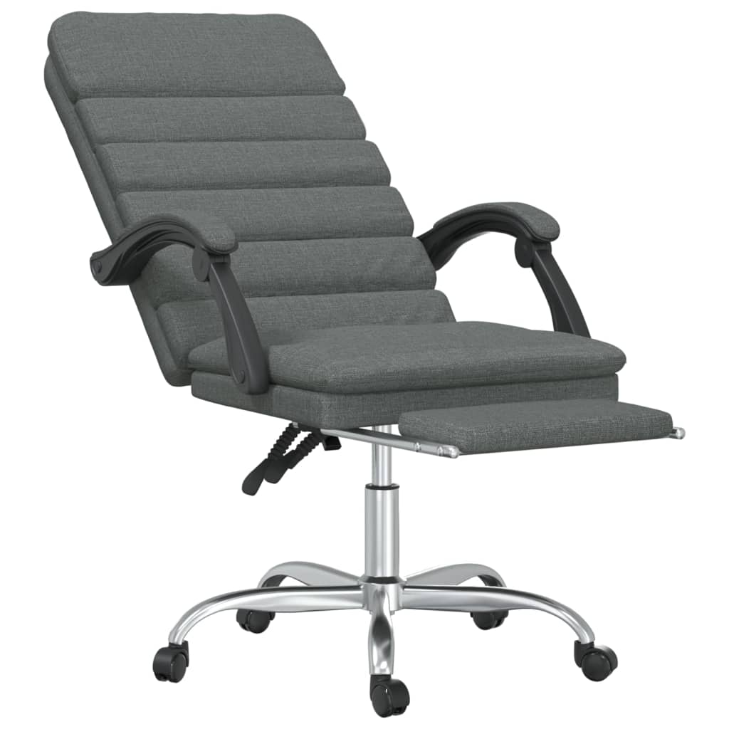 Fauteuil de massage inclinable de bureau Gris foncé Tissu - XIOS