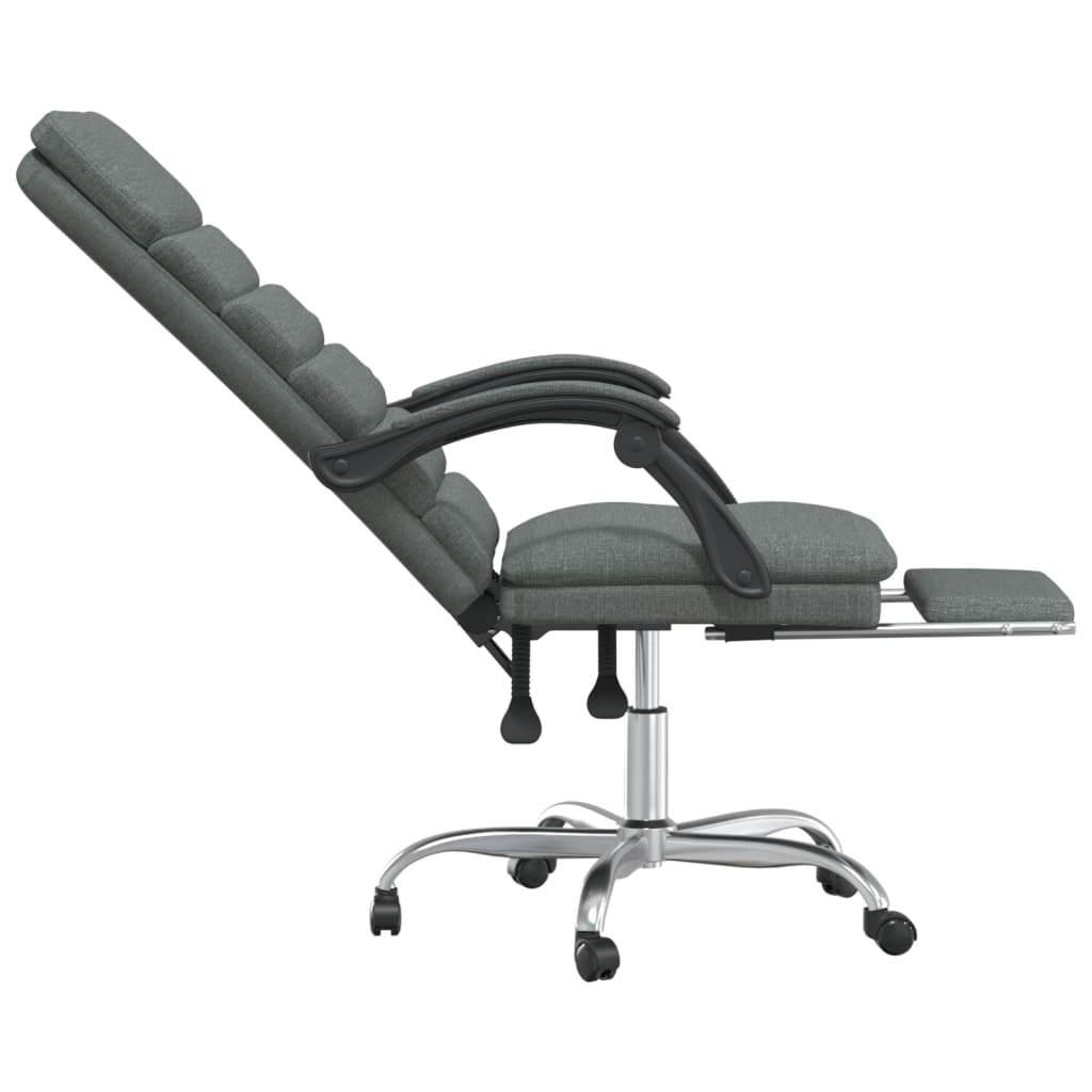 Fauteuil de massage inclinable de bureau Gris foncé Tissu - XIOS