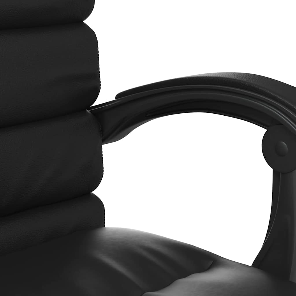 Fauteuil de massage inclinable de bureau Noir Similicuir - XIOS