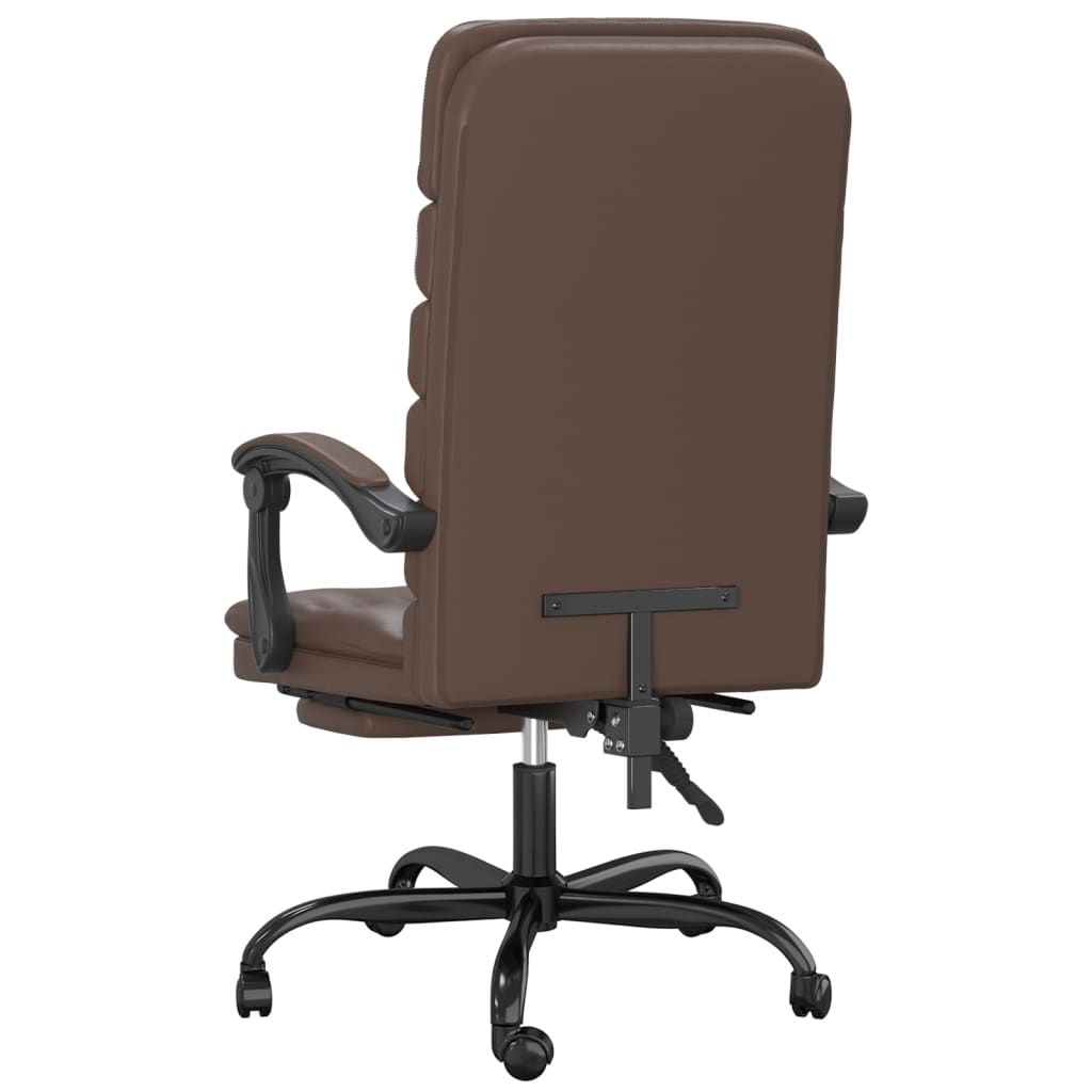 Fauteuil de massage inclinable de bureau Marron Similicuir - XIOS