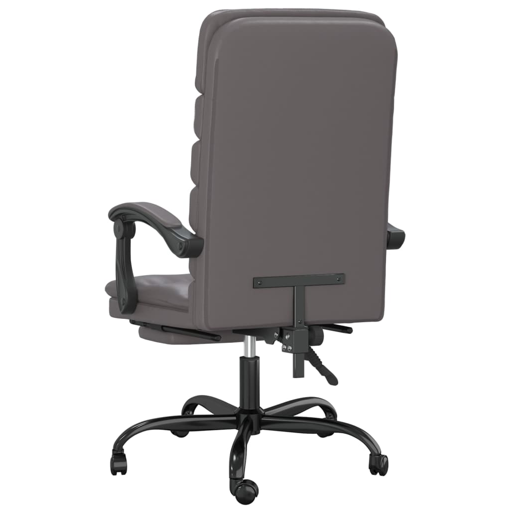 Fauteuil de massage inclinable de bureau Gris Similicuir - XIOS