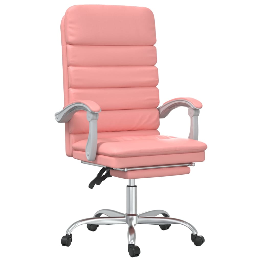 Fauteuil de massage inclinable de bureau Rose Similicuir