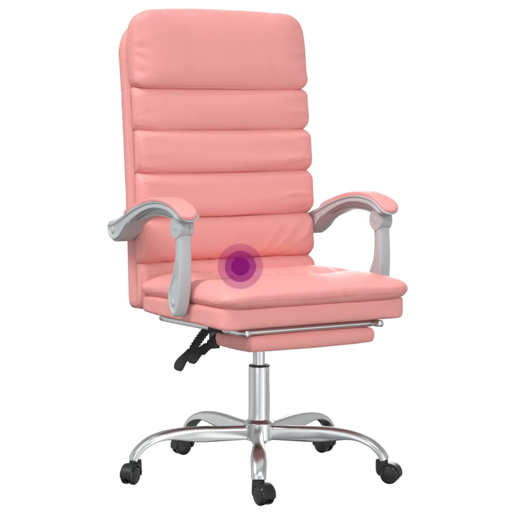 Fauteuil de massage inclinable de bureau Rose Similicuir - XIOS