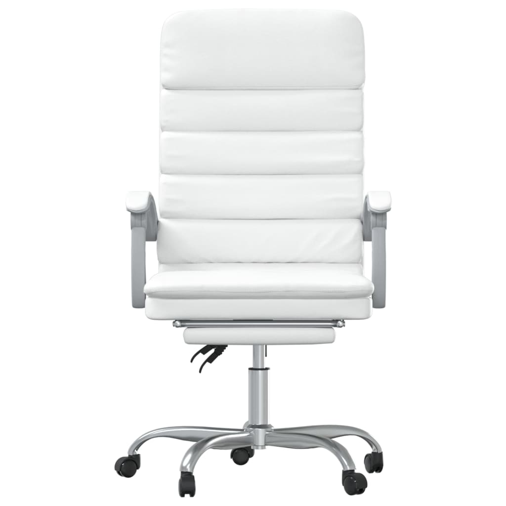 Fauteuil de massage inclinable de bureau Blanc Similicuir - XIOS