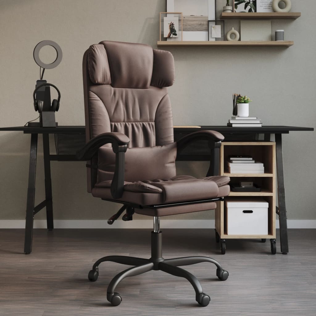 Fauteuil inclinable de bureau Marron Similicuir - XIOS