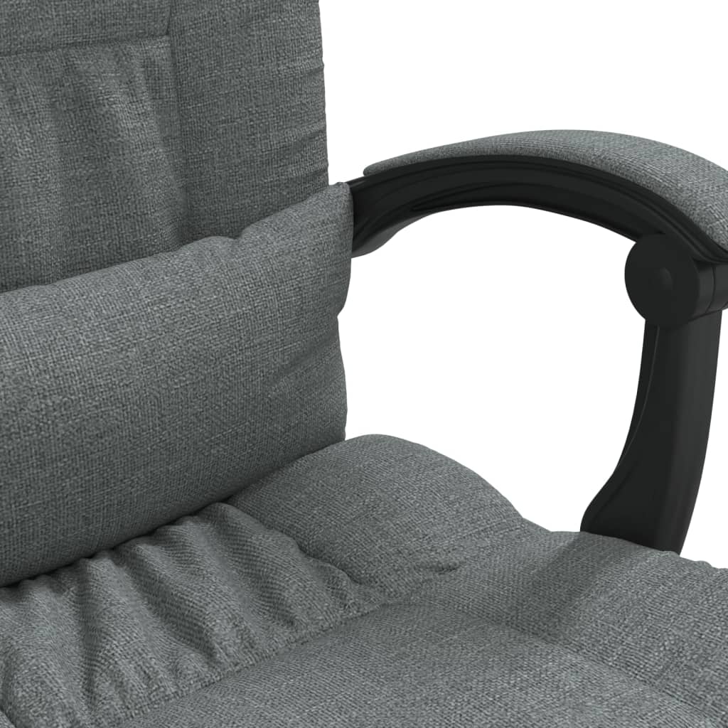 Fauteuil de massage inclinable de bureau Gris foncé Tissu - XIOS