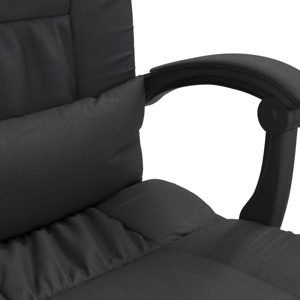 Fauteuil de massage inclinable de bureau Noir Similicuir - XIOS