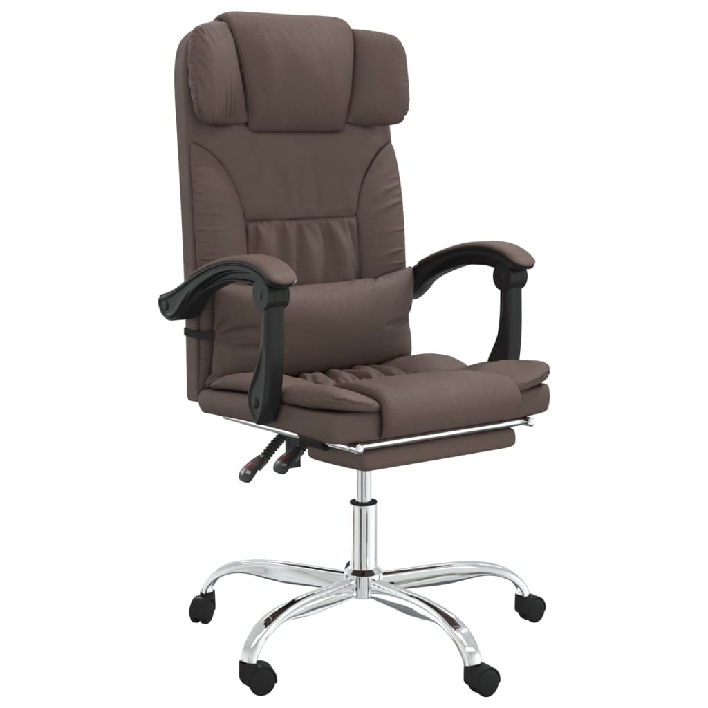 Fauteuil de massage inclinable de bureau Marron Similicuir - XIOS
