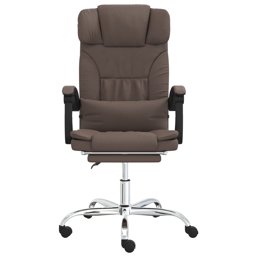 Fauteuil de massage inclinable de bureau Marron Similicuir - XIOS