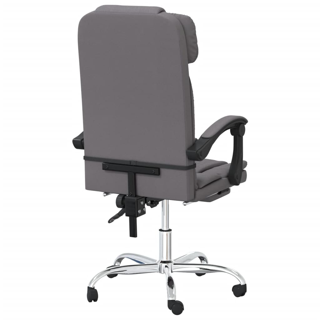Fauteuil de massage inclinable de bureau Gris Similicuir - XIOS