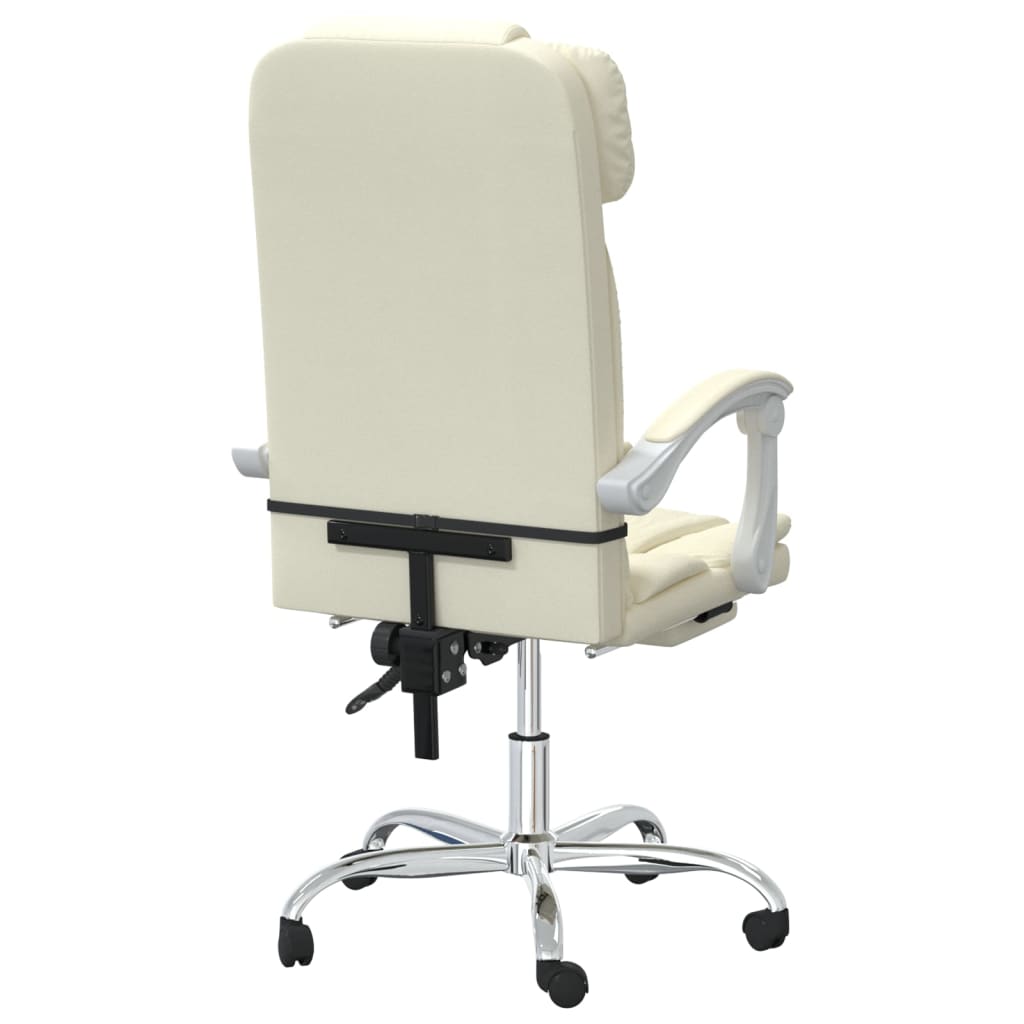 Fauteuil de massage inclinable de bureau Crème Similicuir - XIOS