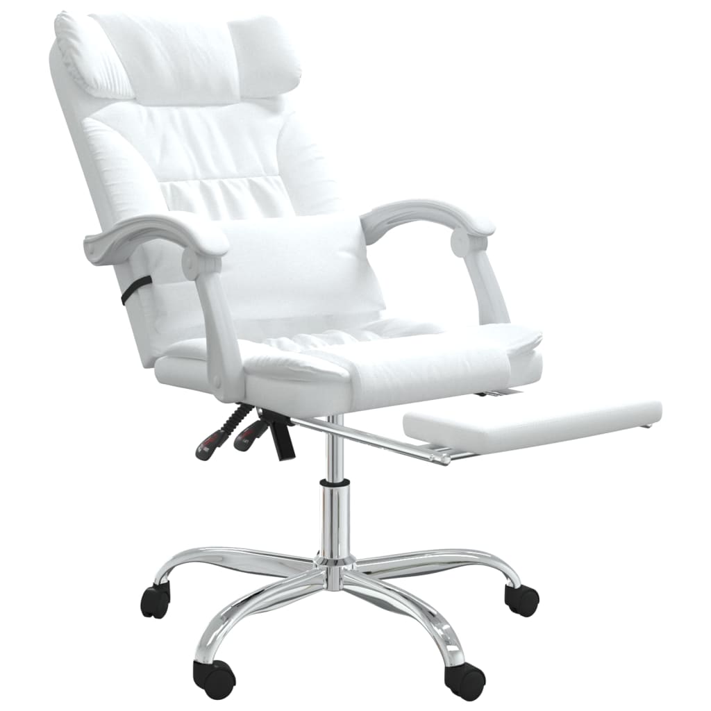 Fauteuil de massage inclinable de bureau Blanc Similicuir - XIOS