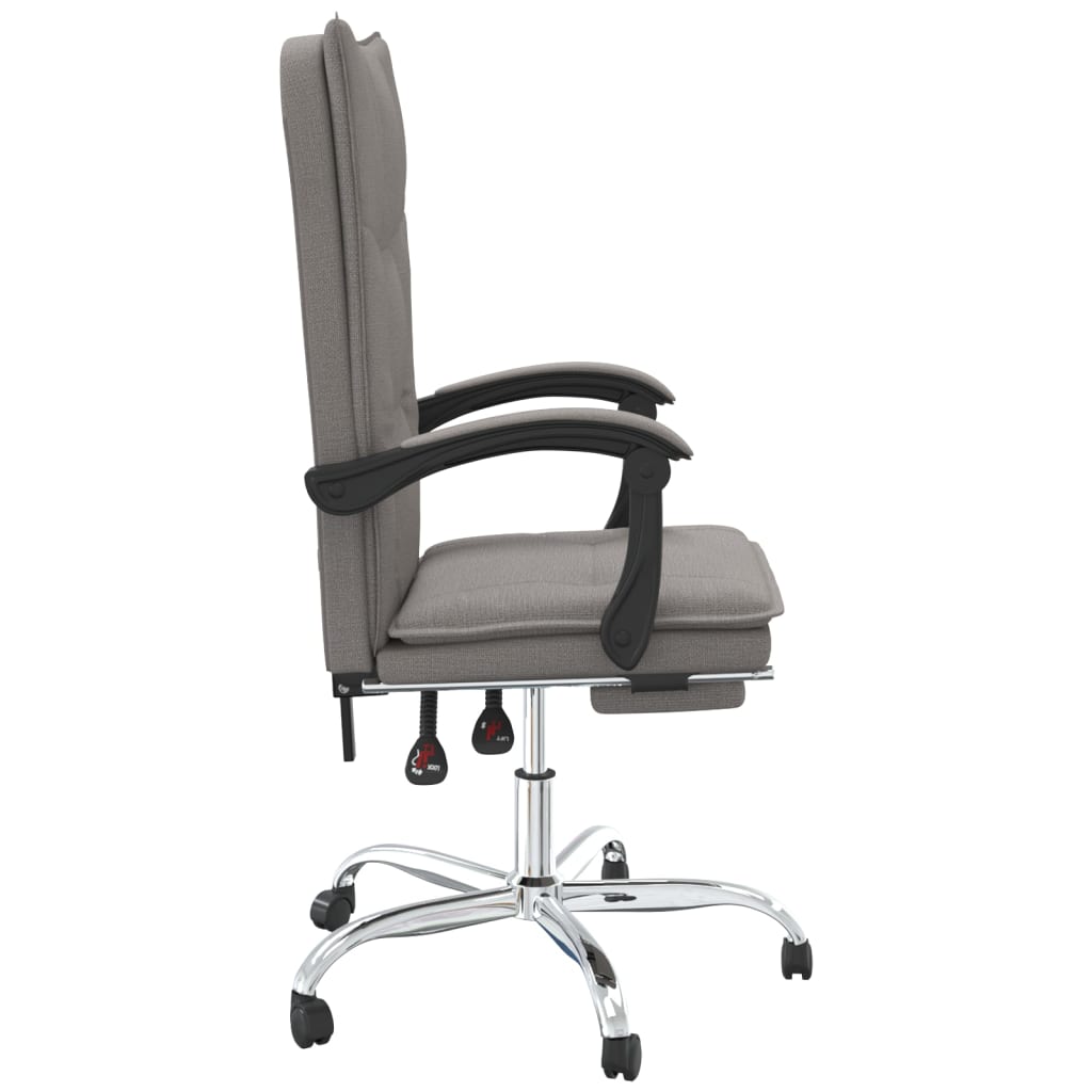 Fauteuil inclinable de bureau Taupe Tissu - XIOS