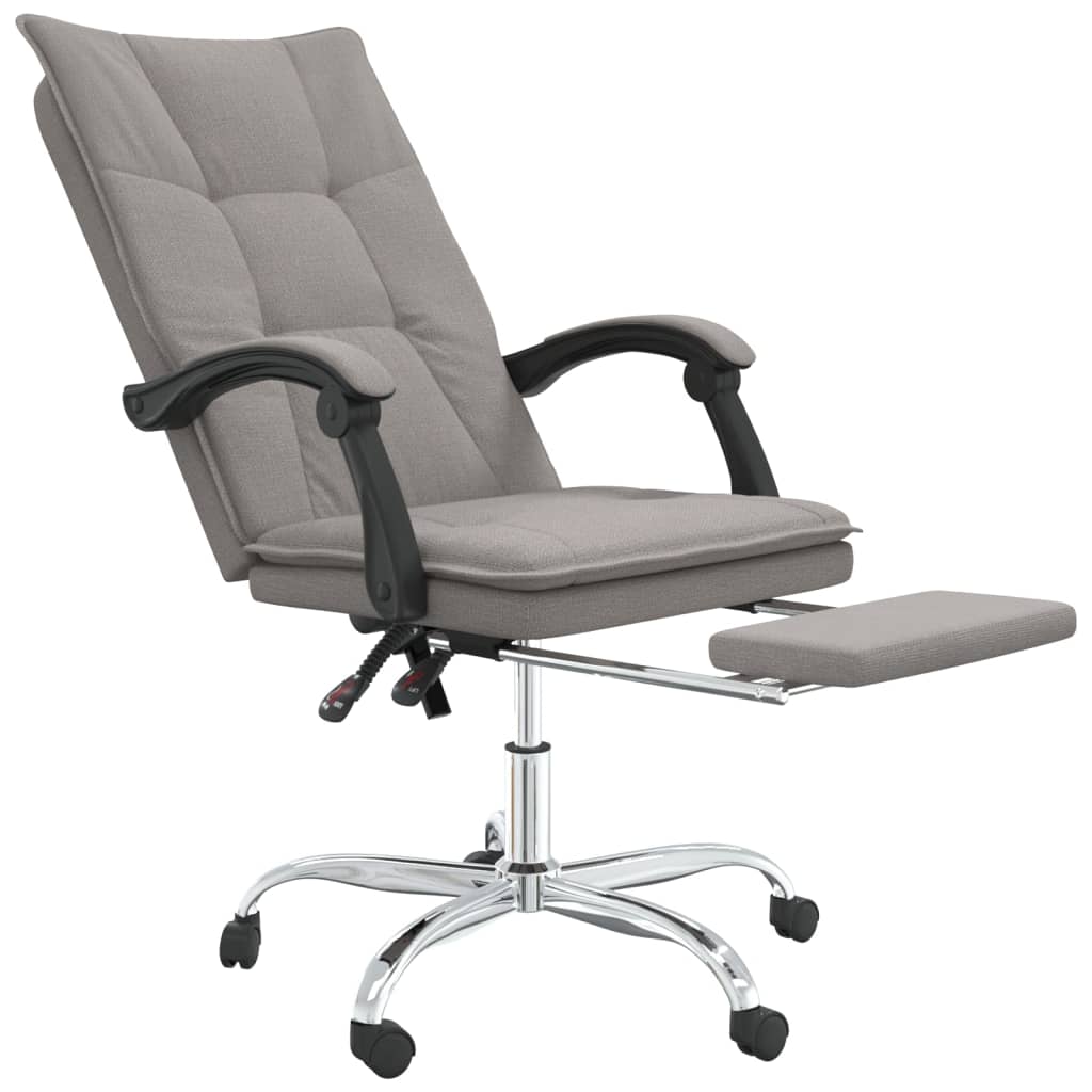 Fauteuil inclinable de bureau Taupe Tissu - XIOS