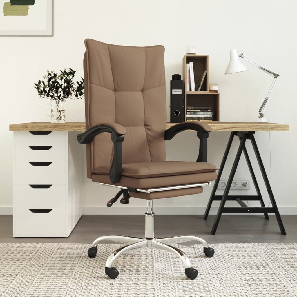 Fauteuil inclinable de bureau Marron Tissu - XIOS