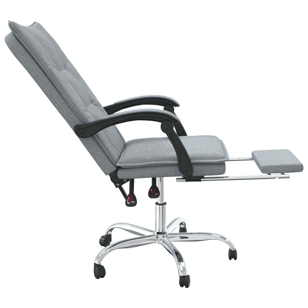 Fauteuil inclinable de bureau Gris clair Tissu - XIOS