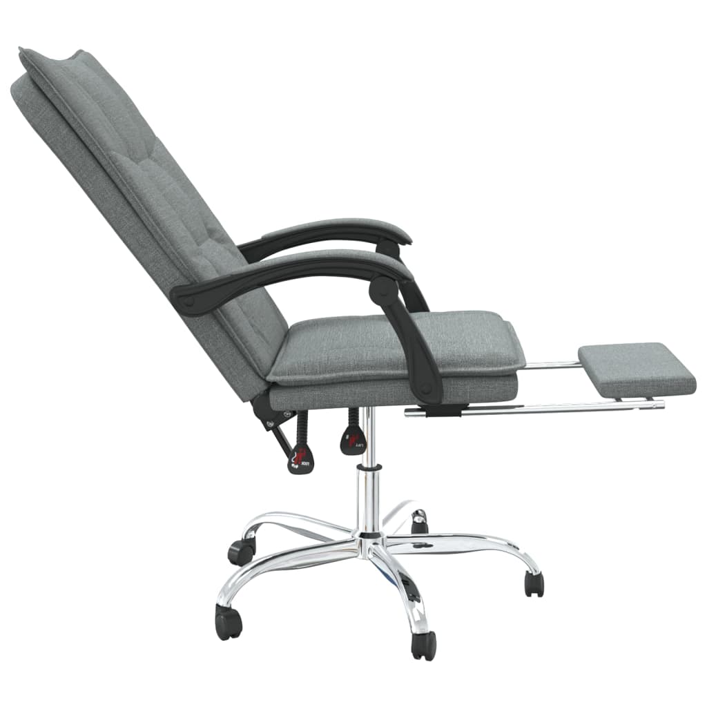 Fauteuil inclinable de bureau Gris foncé Tissu - XIOS