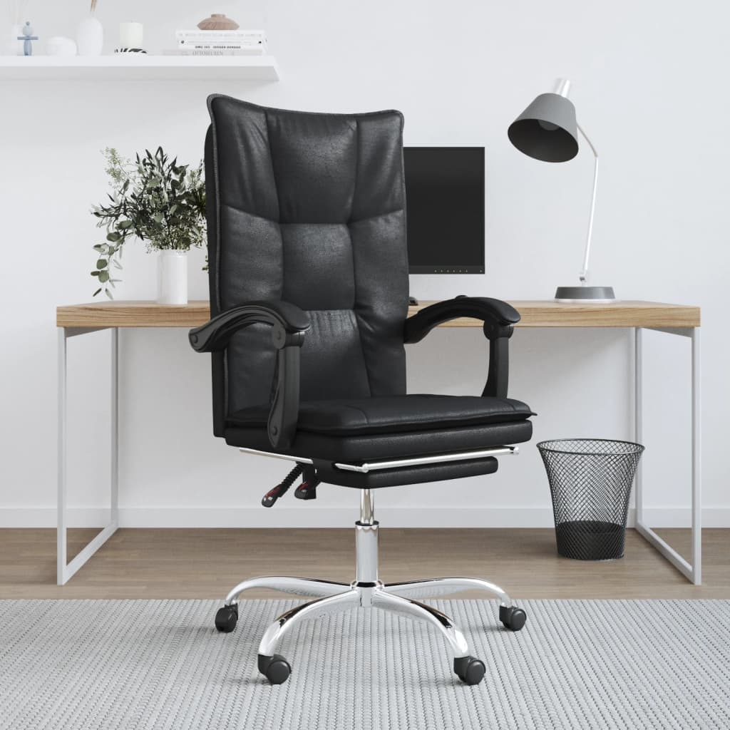 Fauteuil inclinable de bureau Noir Similicuir - XIOS