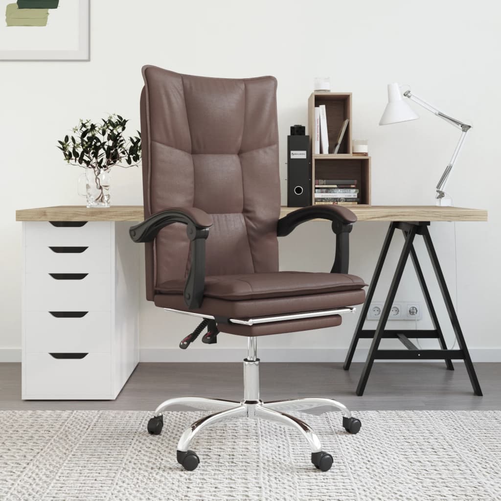 Fauteuil inclinable de bureau Marron Similicuir - XIOS