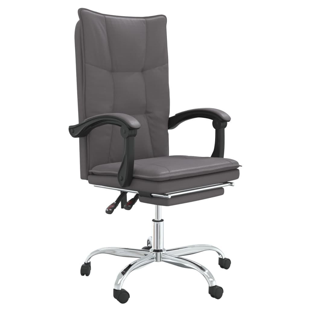 Fauteuil inclinable de bureau Gris Similicuir - XIOS
