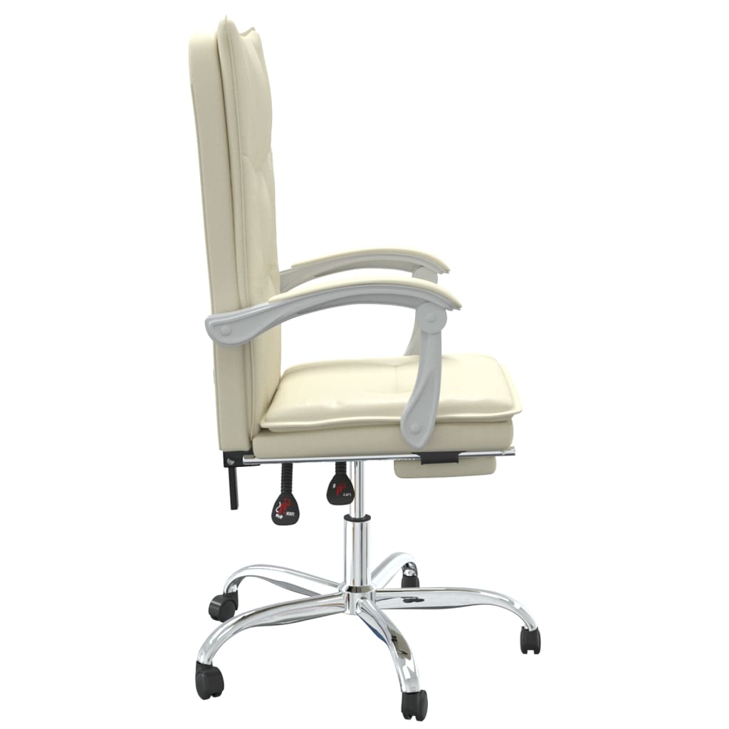 Fauteuil inclinable de bureau Crème Similicuir - XIOS