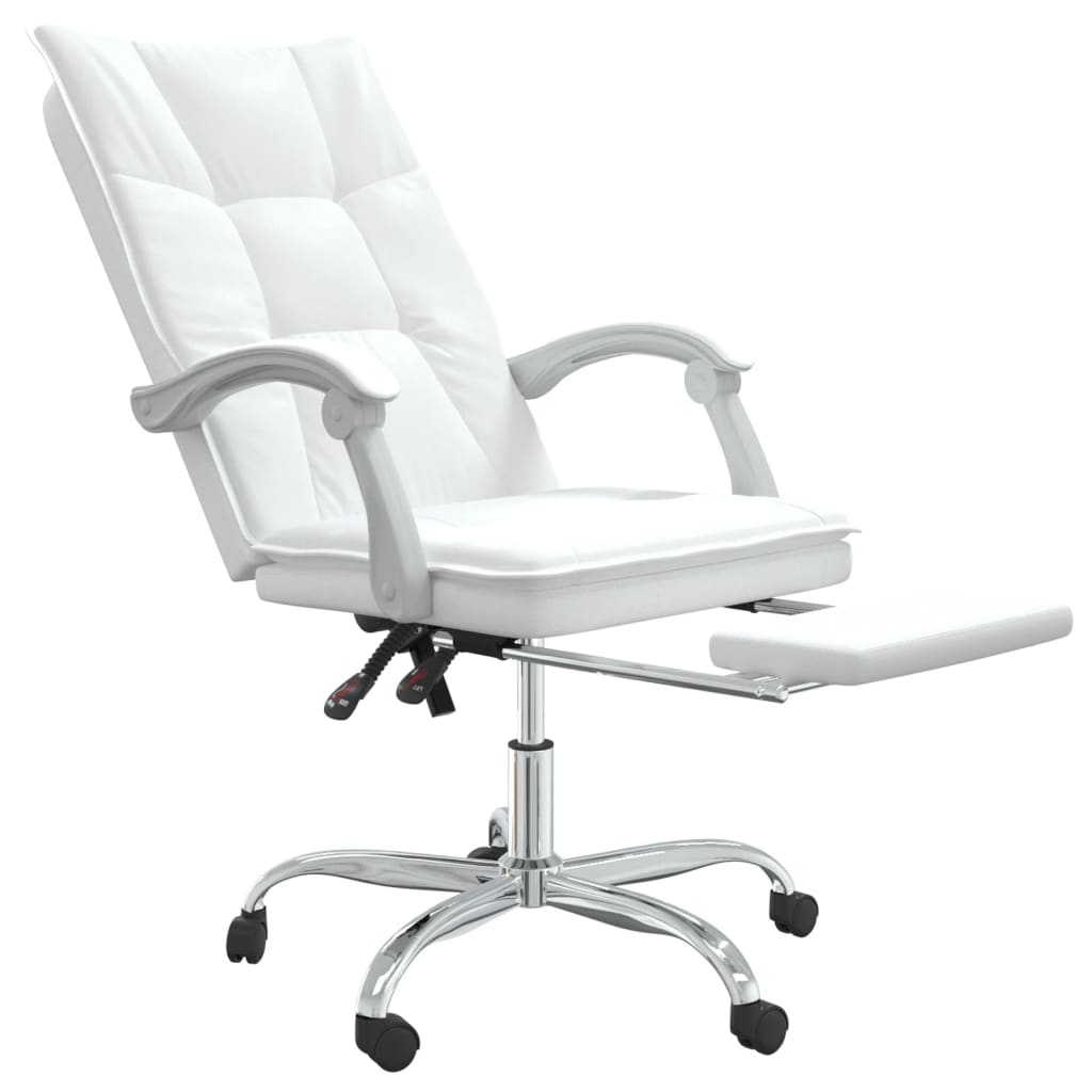 Fauteuil inclinable de bureau Blanc Similicuir - XIOS