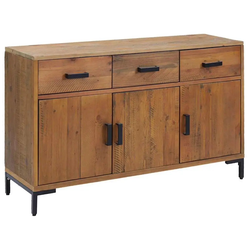 Buffet Marron 110x35x70 cm Bois de pin massif - XIOS