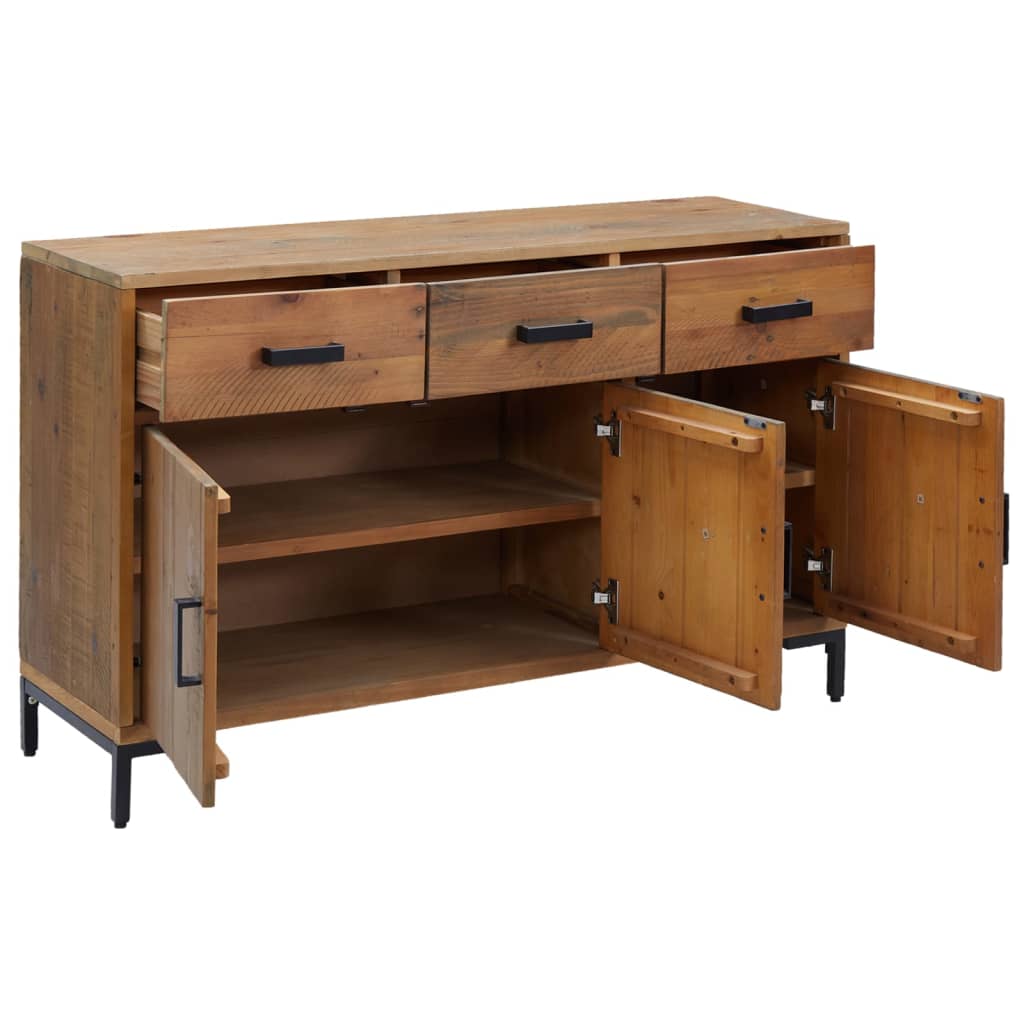 Buffet Marron 110x35x70 cm Bois de pin massif - XIOS