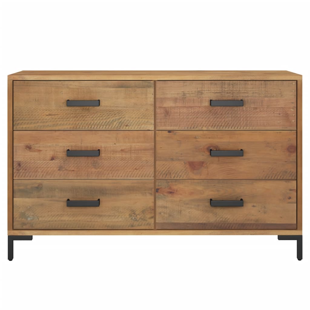 Buffet Marron 110x35x70 cm Bois de pin massif - XIOS