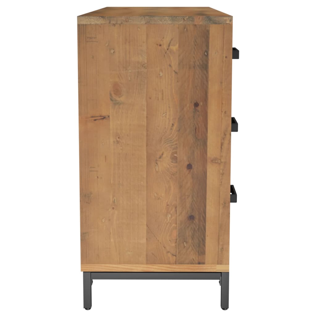 Buffet Marron 110x35x70 cm Bois de pin massif - XIOS