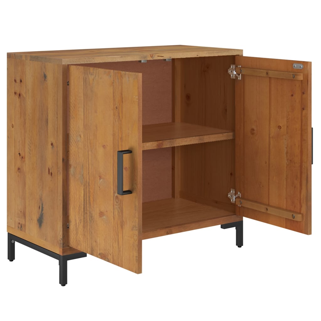 Buffet Marron 75x35x70 cm Bois de pin massif - XIOS