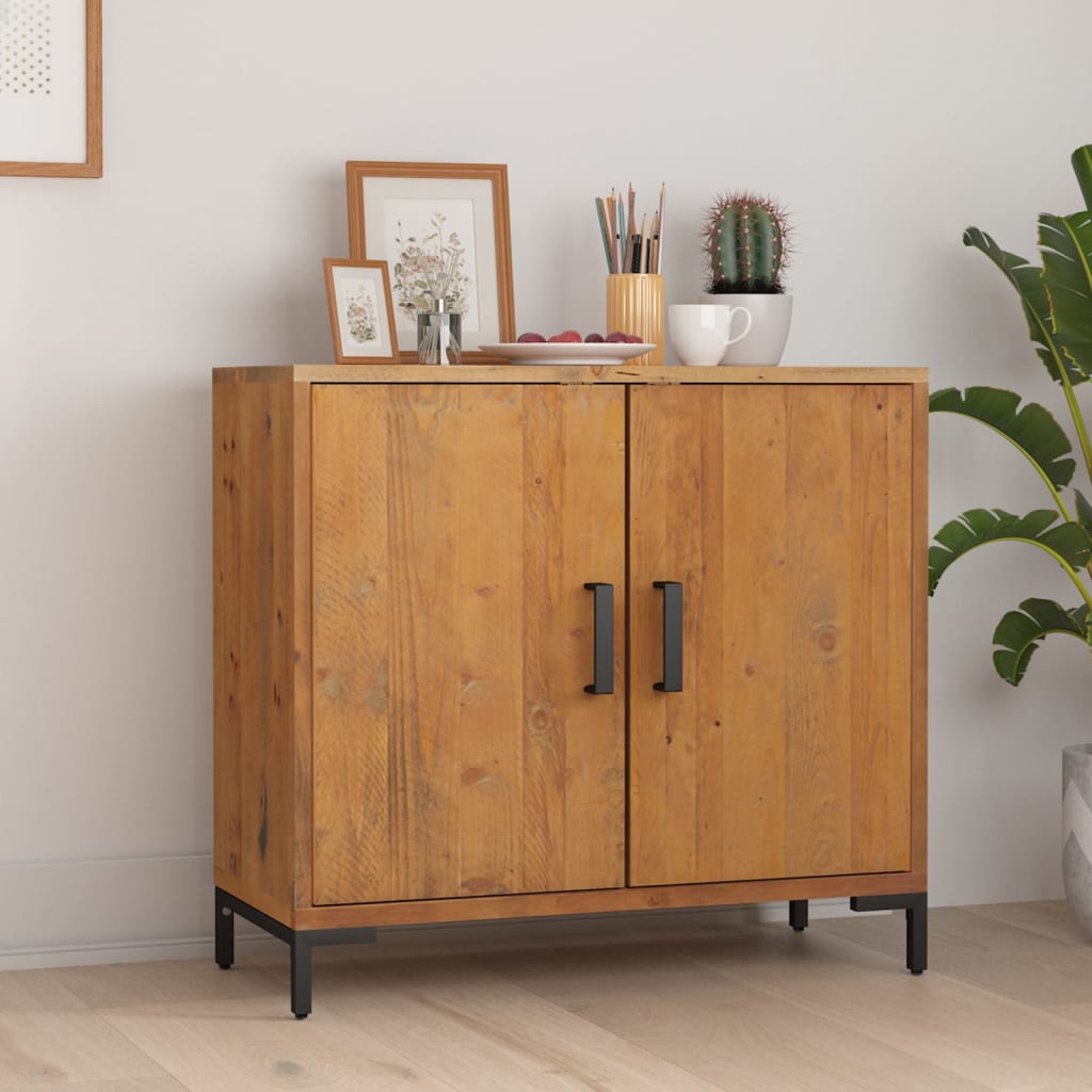 Buffet Marron 75x35x70 cm Bois de pin massif - XIOS