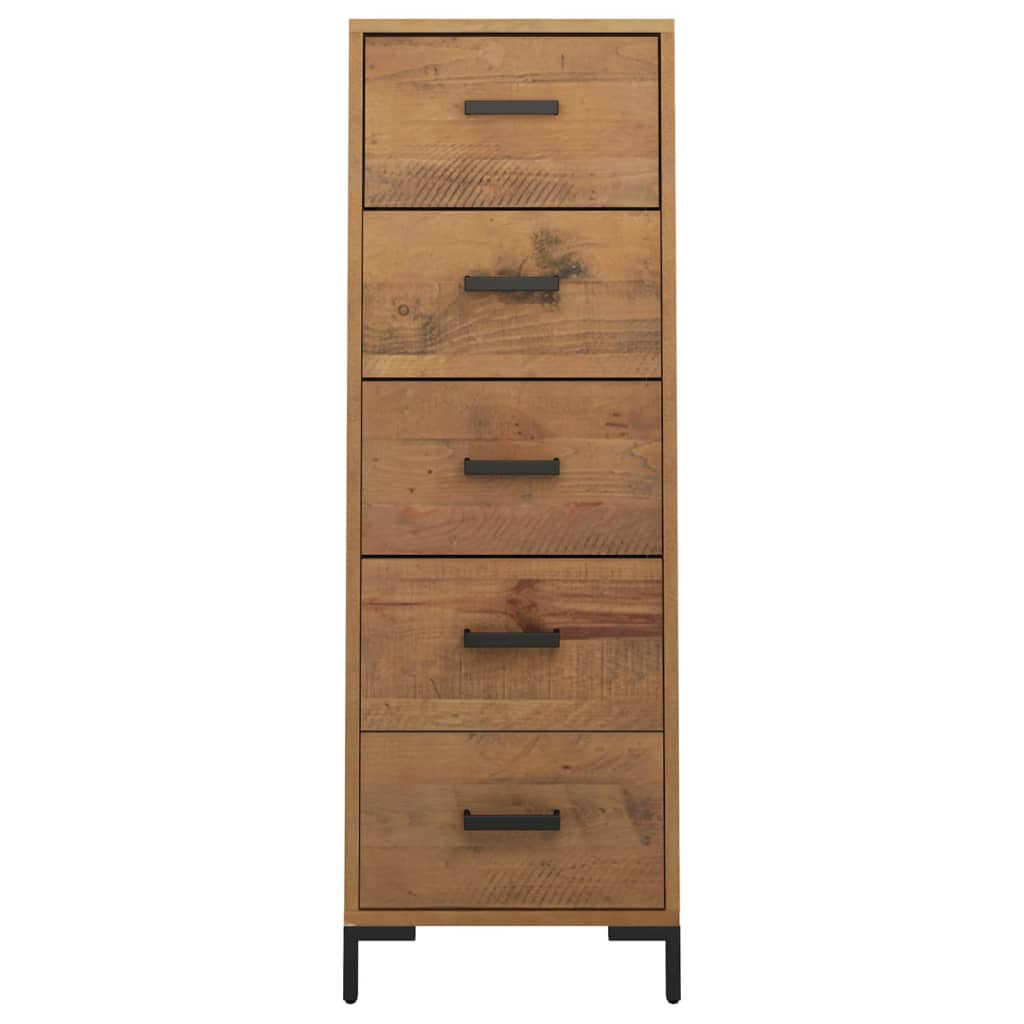 Commode 42x35x110 cm Bois de pin massif - XIOS