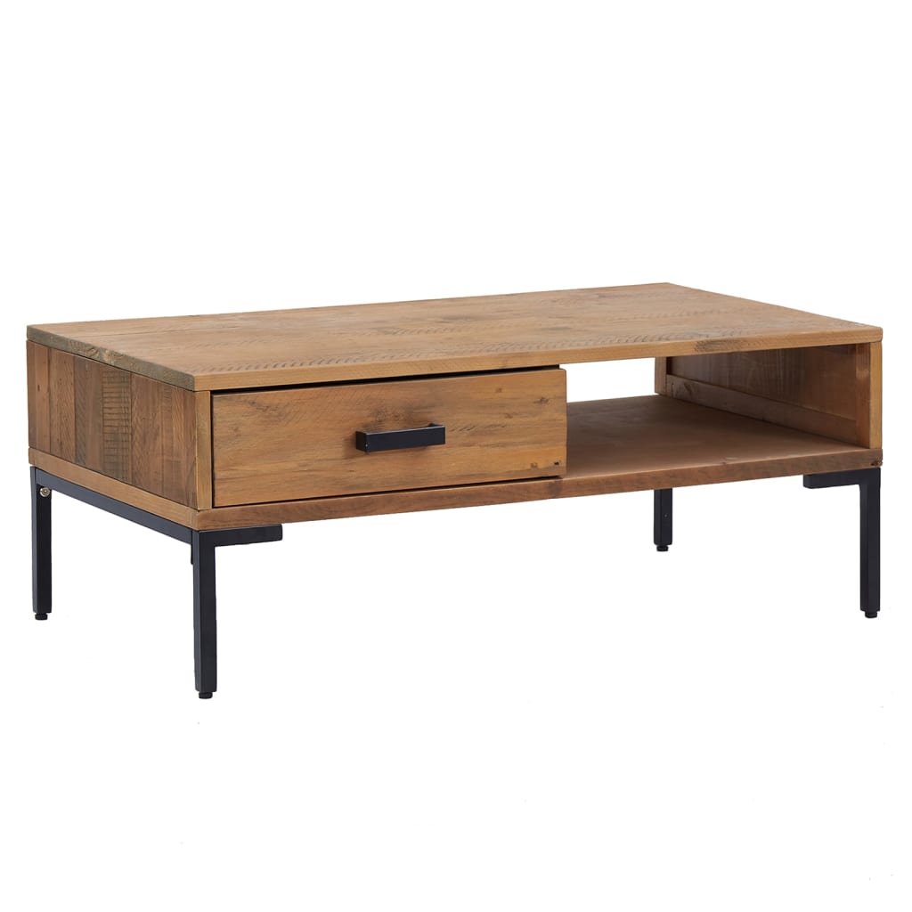 Table basse 90x50x35 cm Bois de pin massif - XIOS